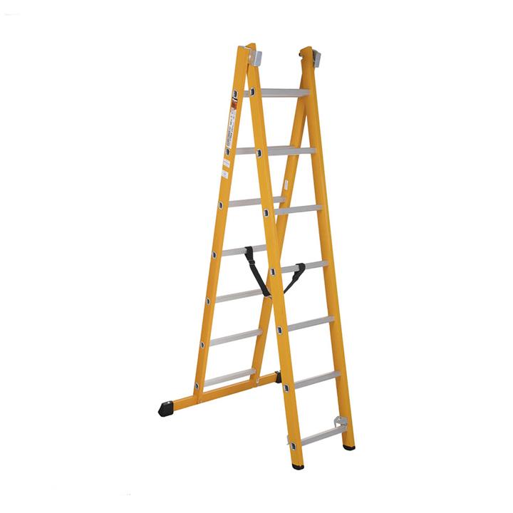 نردبان ۱۴ پله ۴ متری ۲ تکه  الگانت آلوم پارس